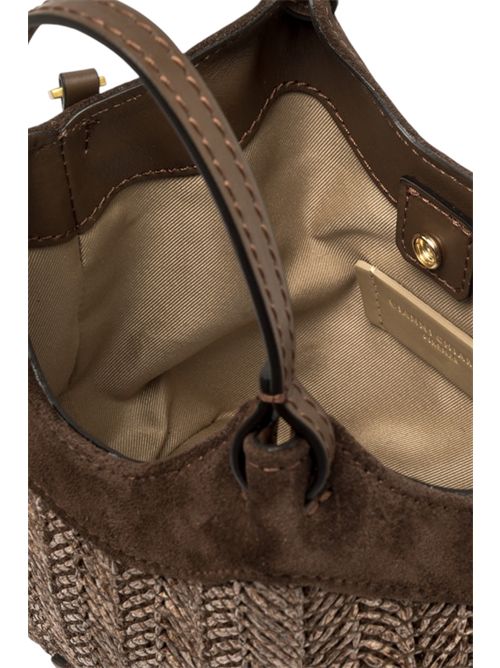 borsa donna dua piccola in rafia marrone Gianni Chiarini | BS12338-COMM-PGLSPG13840